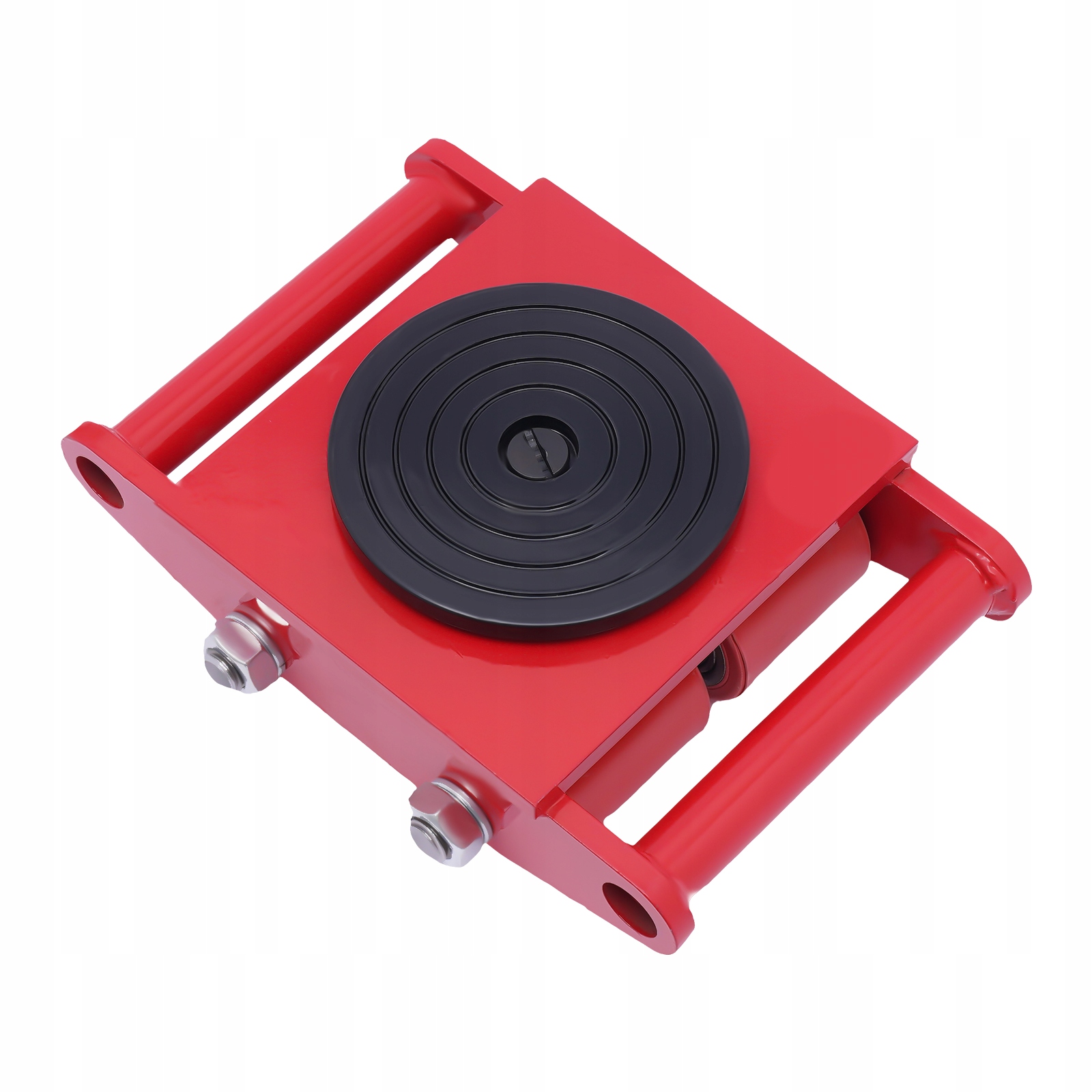 Vozík pre priemyselné stroje s krytom otočným o 360°, 6T, červený